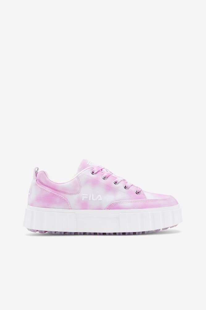 Fila Sneakers Sandblast Low Mottled Tie Dye Womens Pink - India HZX-237806